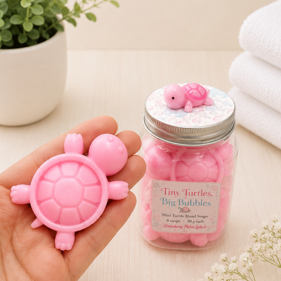 Tiny Turtles, Big Bubbles Soap Jar