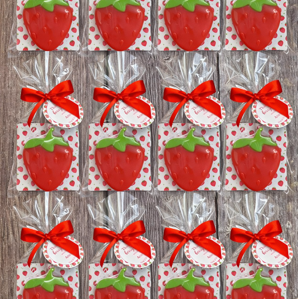 Strawberry Bar Soap Favors