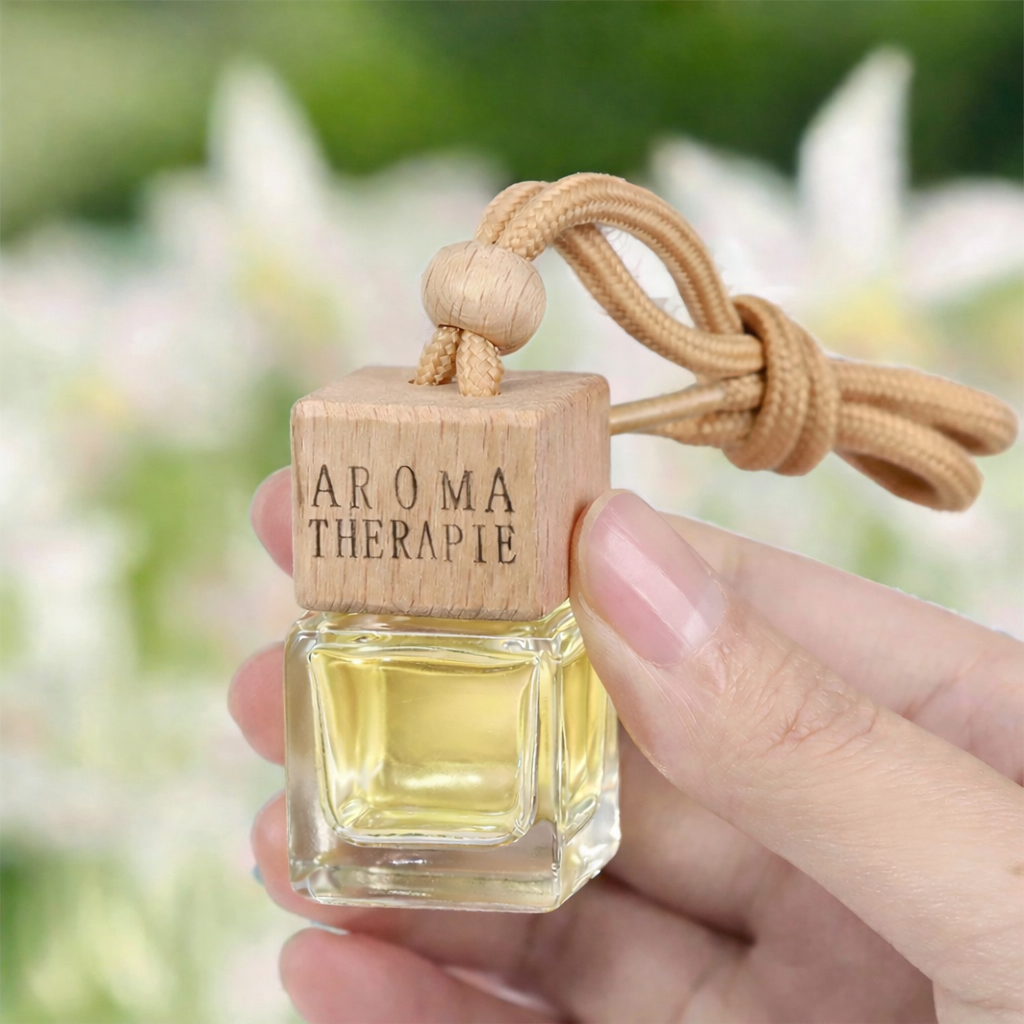 Mini Car Diffuser – Wooden Cap Aromatherapy Car Freshener
