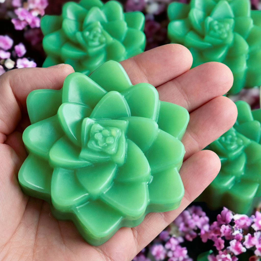 Succulent Flower Soap Bar