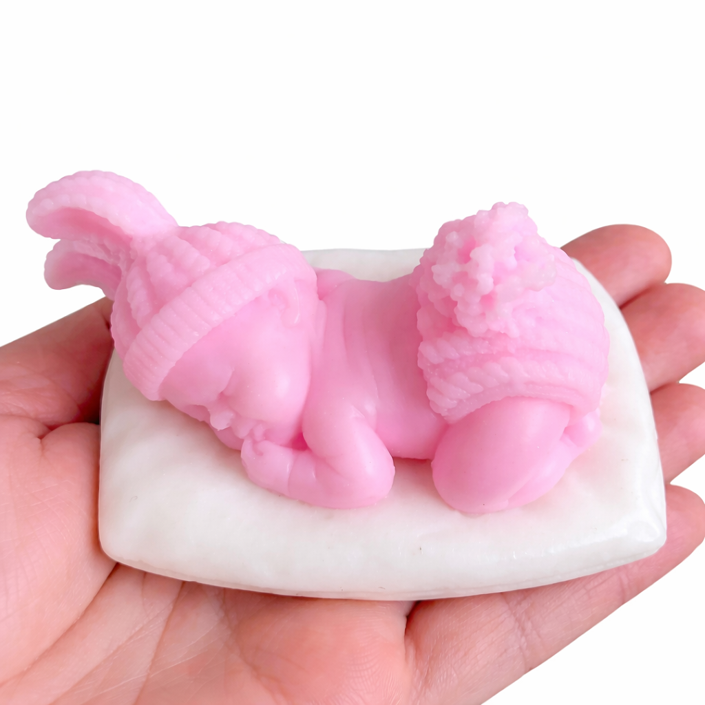 3D Baby on a Pillow Soap
